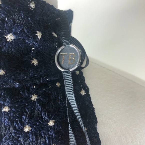 NWT Ted Baker Navy Luxe Embroidered Halter Dress - Picture 7 of 15